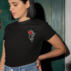 Wine drinking till I die - T-Shirt Damen
