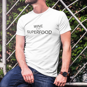 Wine is my superfood - T-Shirt Herren