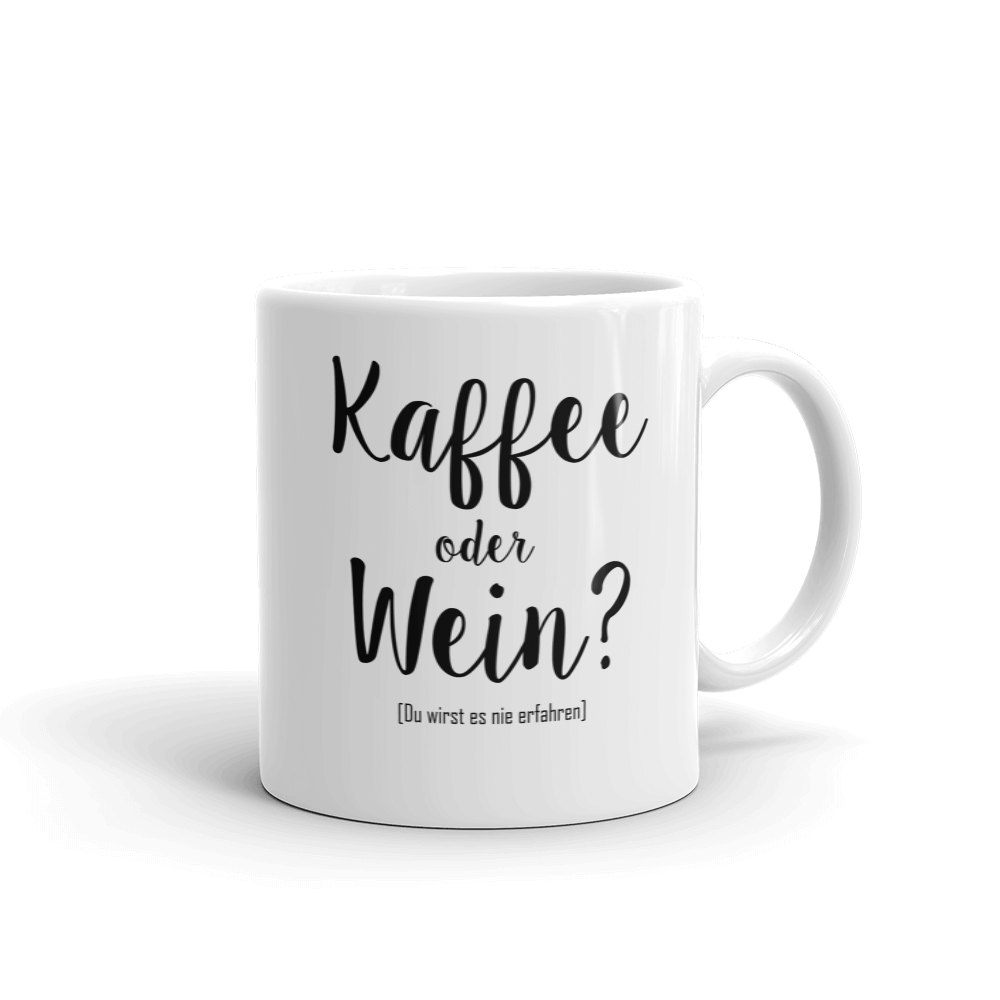Kaffee oder Wein - Tasse