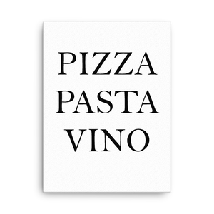 Pizza Pasta Vino - Leinwand