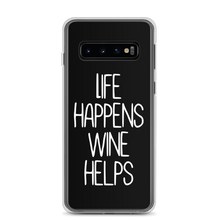 Laden Sie das Bild in den Galerie-Viewer, Life happens wine helps - Samsung Handyhülle