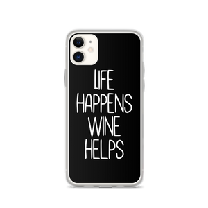 Life happens wine helps - iPhone Hülle