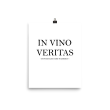 Laden Sie das Bild in den Galerie-Viewer, In vino veritas - Wandbild ohne Rahmen