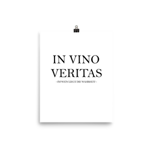 In vino veritas - Wandbild ohne Rahmen