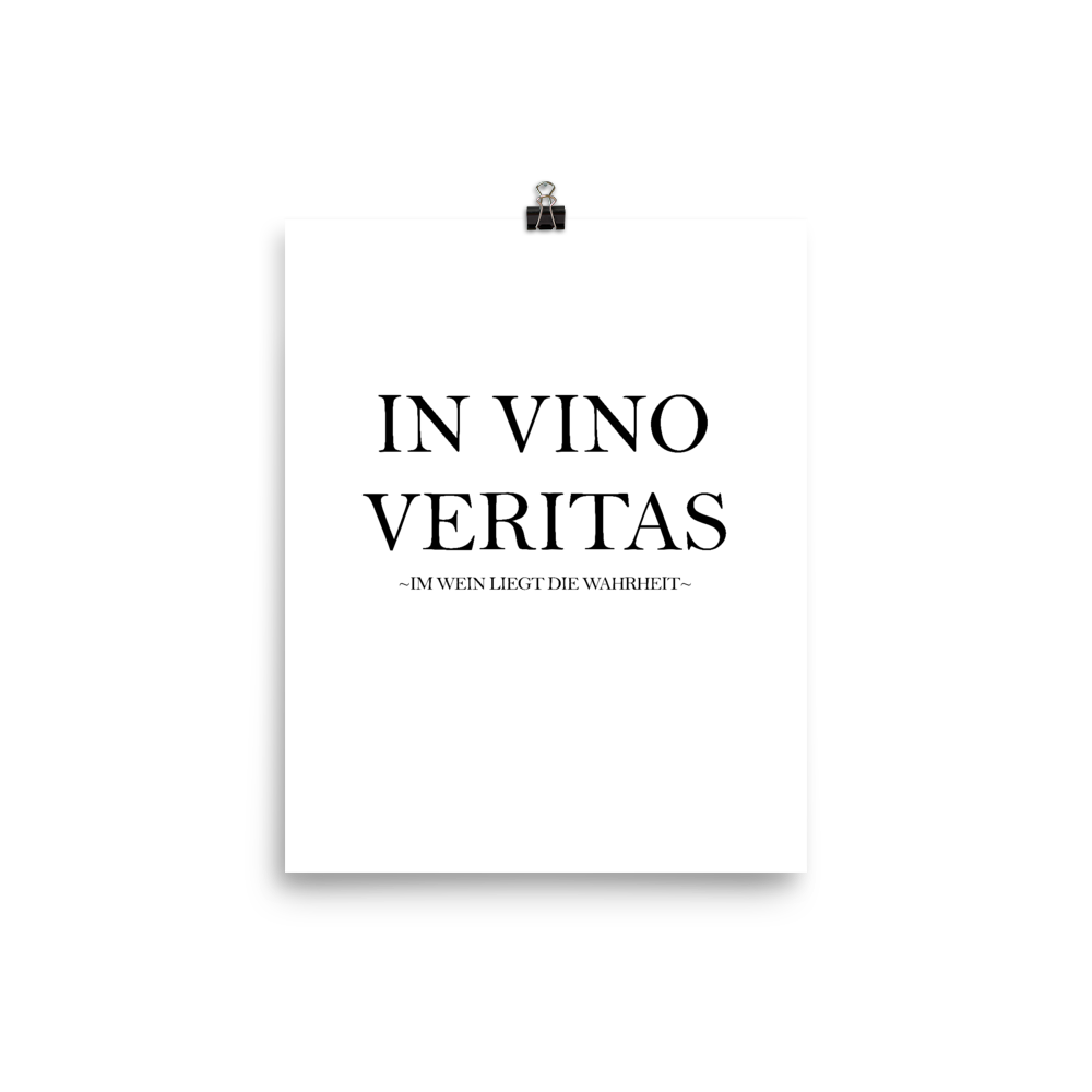 In vino veritas - Wandbild ohne Rahmen