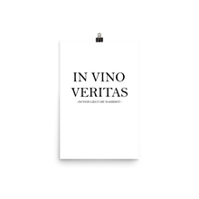 Laden Sie das Bild in den Galerie-Viewer, In vino veritas - Wandbild ohne Rahmen