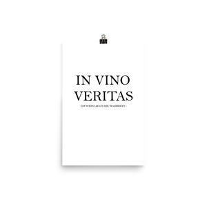 In vino veritas - Wandbild ohne Rahmen
