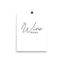 Laden Sie das Bild in den Galerie-Viewer, It&#39;s wine o&#39;clock - Wandbild ohne Rahmen