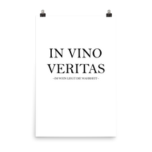 Laden Sie das Bild in den Galerie-Viewer, In vino veritas - Wandbild ohne Rahmen