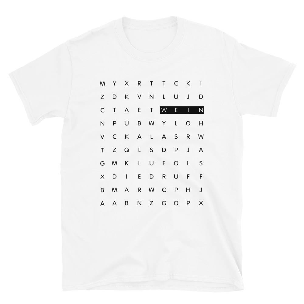 Lösungswort Wein - T-Shirt Herren