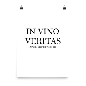In vino veritas - Wandbild ohne Rahmen