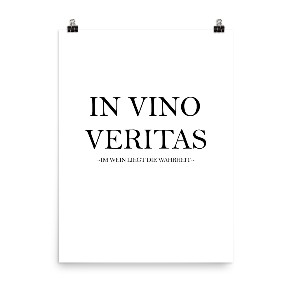 In vino veritas - Wandbild ohne Rahmen