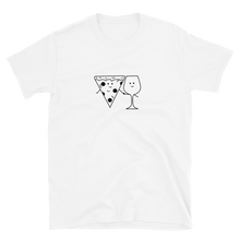 Laden Sie das Bild in den Galerie-Viewer, Pizza- und Weinliebe - T-Shirt Damen