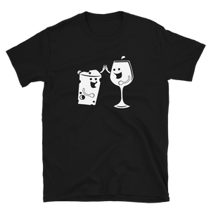 Wein- und Käseliebe - T-Shirt Herren