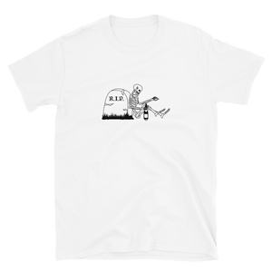 R.I.P. mit Wein - T-Shirt Damen
