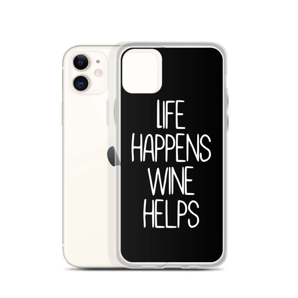Life happens wine helps - iPhone Hülle