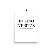 Laden Sie das Bild in den Galerie-Viewer, In vino veritas - Wandbild ohne Rahmen