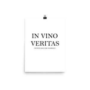 In vino veritas - Wandbild ohne Rahmen