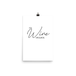 It's wine o'clock - Wandbild ohne Rahmen