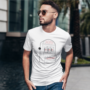 Wein Jackpot - T-Shirt Herren