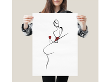 Laden Sie das Bild in den Galerie-Viewer, Elegance in wine - Wandbild ohne Rahmen