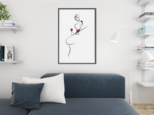 Laden Sie das Bild in den Galerie-Viewer, Elegance in wine - Wandbild ohne Rahmen