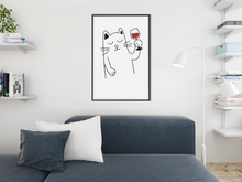 Laden Sie das Bild in den Galerie-Viewer, Catbernet - Wandbild ohne Rahmen