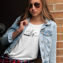 Laden Sie das Bild in den Galerie-Viewer, R.I.P. mit Wein - T-Shirt Damen